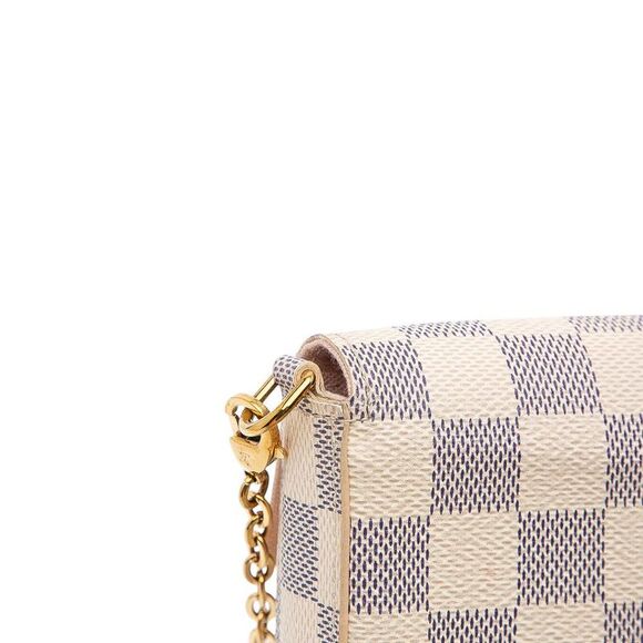 Pre Loved louis vuitton Felicie Chain Wallet Women White Crossbody Bags - Picture 8 of 8
